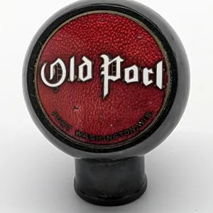 BALL TAP KNOB HANDLE OLD PORT BEER PORT WASHINGTON WISCONSIN