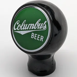 BALL TAP KNOB HANDLE COLUMBUS BEER (WASHINGTON D.C.)(TRUENAME)