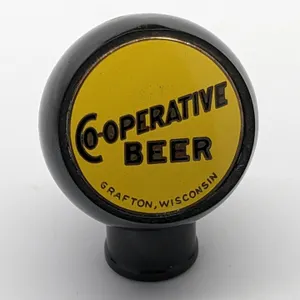 BALL TAP KNOB HANDLE CO-OPERATIVE BEER GRAFTON WISCONSIN