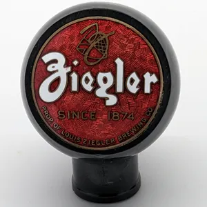BALL TAP KNOB HANDLE ZIEGLER BEER BAVER DAM WISCONSIN