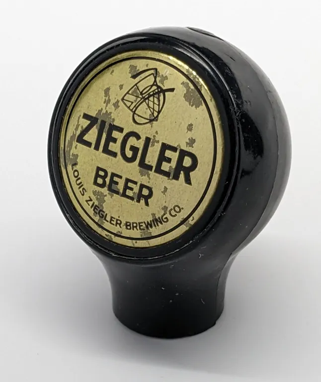 BALL TAP KNOB HANDLE ZIEGLER BEER BEAVER DAM WISCONSIN (BASTIAN BROS)
