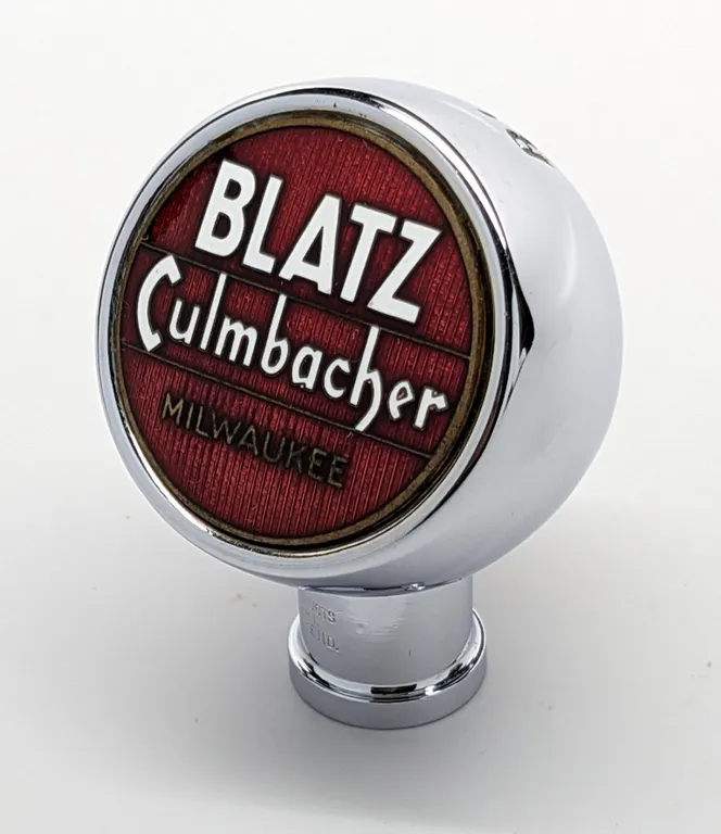 BALL TAP KNOB HANDLE BLATZ CULMBACHER BEER MILWAUKEE WISCONSIN (GEN PRODUCTS)