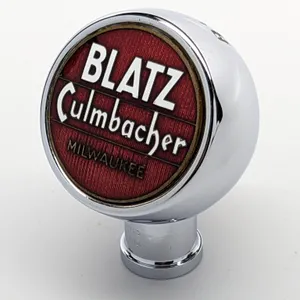 BALL TAP KNOB HANDLE BLATZ CULMBACHER BEER MILWAUKEE WISCONSIN (GEN PRODUCTS)