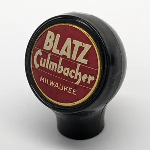 BALL TAP KNOB HANDLE BLATZ CULMBACHER BEER MILWAUKEE WISCONSIN (BASTIAN BROS)