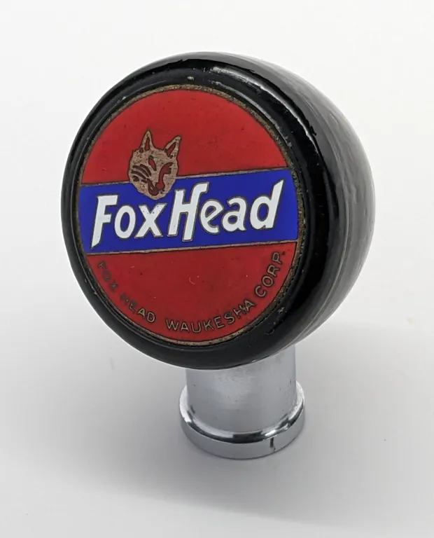 BALL TAP KNOB HANDLE FOX HEAD BEER WAUKESHA WISCONSIN