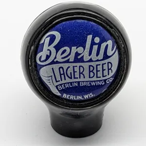 BALL TAP KNOB HANDLE BERLIN LAGER BEER WISCONSIN (BASTIAN BROS)