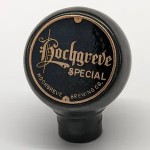 BALL TAP KNOB HANDLE HOCHGREVE SPECIAL BEER GREEN BAY WISCONSIN (GREN DUCK)