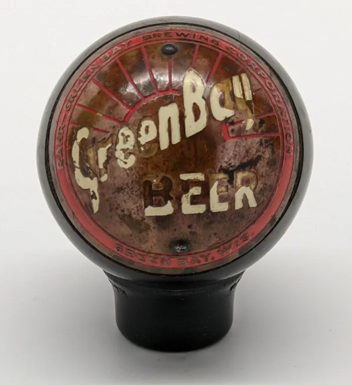 BALL TAP KNOB RAHR GREEN BAY BEER WISCONSIN (DAKA-WARE)