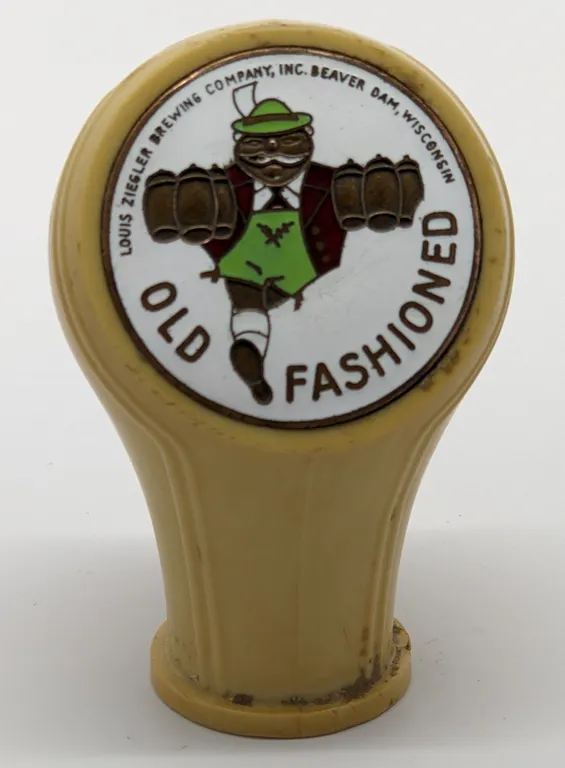 BALL TAP KNOB HANDLE OLD FASHIONED LAGER BEER LOUIS ZIEGLER BEAVER DAM WISCONSIN