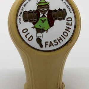 BALL TAP KNOB HANDLE OLD FASHIONED LAGER BEER LOUIS ZIEGLER BEAVER DAM WISCONSIN