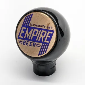 BALL TAP KNOB HANDLE BECHAUD'S EMPIRE BEER FOND DU LAC WISCONSIN (GREEN DUCK)