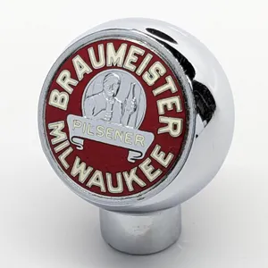 BALL TAP KNOB HANDLE BRAUMEISTER PILSENER BEER MILWAUKEE WISCONSIN (ROBBINS)
