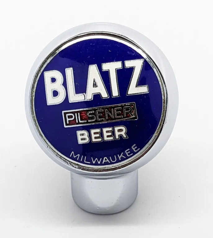 BALL TAP KNOB HANDLEBLATZ PILSENER BEER MILWAUKEE WISCONSIN (FOX CO)