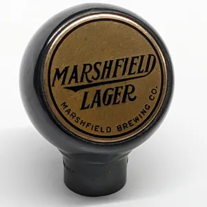 BALL TAP KNOB HANDLE MARSHFIELD LAGER BEER WISCONSIN (GREEN DUCK)