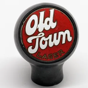 BALL TAP KNOB OLD TOWN LAGER BEER DENMARK WISCONSIN