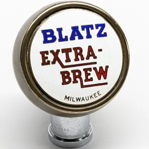 BALL TAP KNOB HANDLE BLATZ EXTRA-BREW BEER MILWAUKEE WISCONSIN