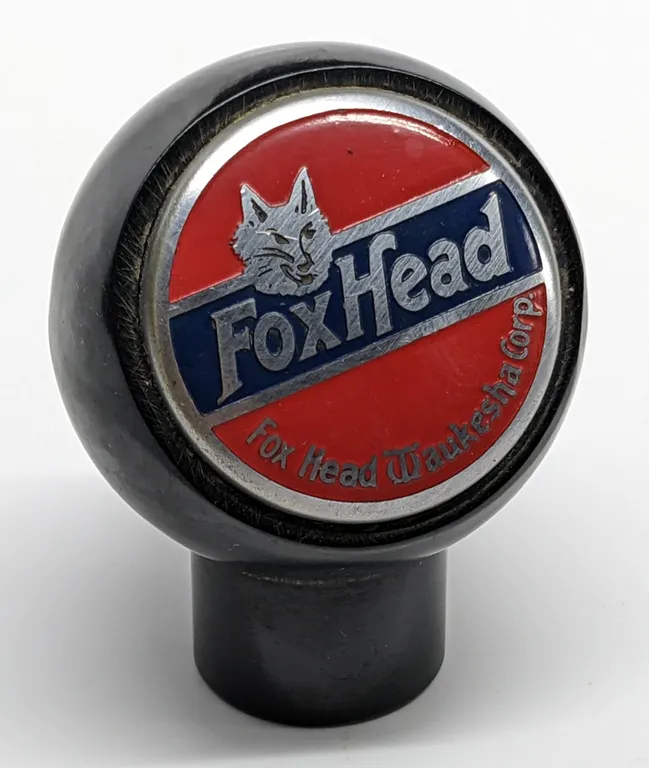 BALL TAP KNOB HANDLE FOX HEAD BEER WAUKESHA WISCONSIN (NEW ART SPECIALTIES)