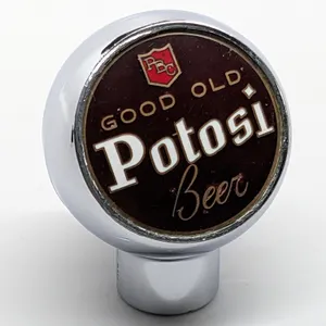 BALL TAP KNOB HANDLE GOOD OLD POTOSI BEER WISCONSIN (ROBBINS)