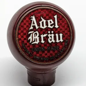 BALL TAP KNOB HANDLE UNION MADE ADEL BRAU BEER WAUSAU WISCONSIN (GREEN DUCK)