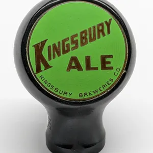 BALL TAP KNOB HANDLE BEER KINGSBURY ALE WISCONSIN (TRUE NAME)