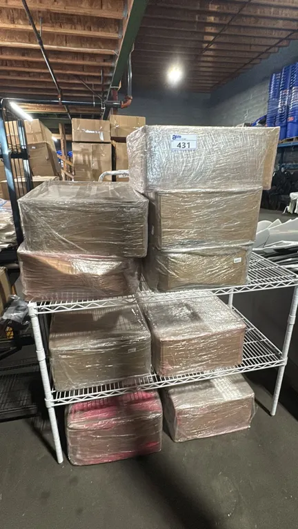 9 CASES OF ASSORTED CANDLE SAND *LOOKS LIKE GREY & PINK*