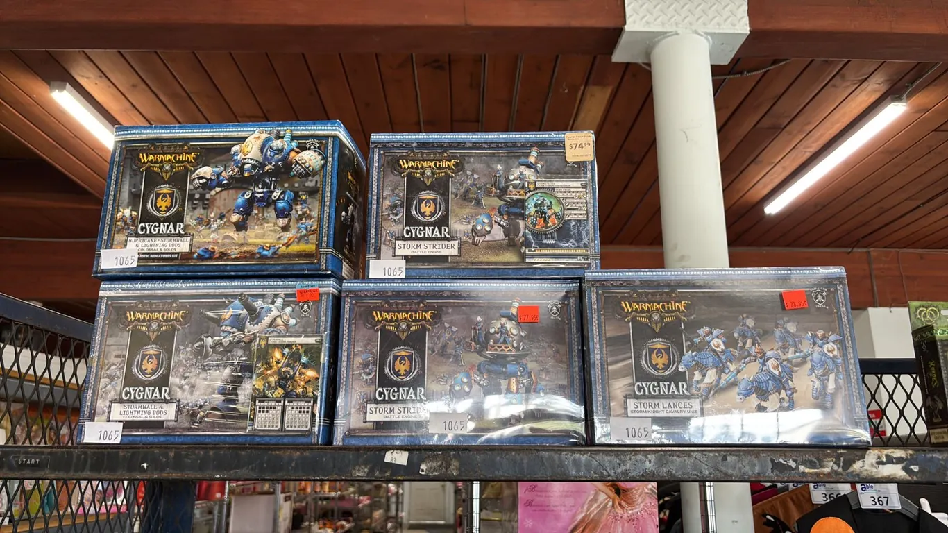 (5) ASSORTED WARMACHINE CYGNAR MODEL & MINIATURES KITS