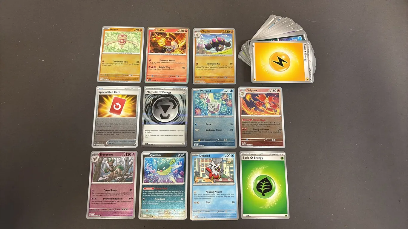 STACK OF ASSORTED POKEMON CARDS
