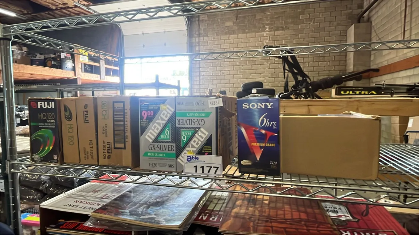 *NEW IN BOX* ASSORTED BLANK VHS TAPES