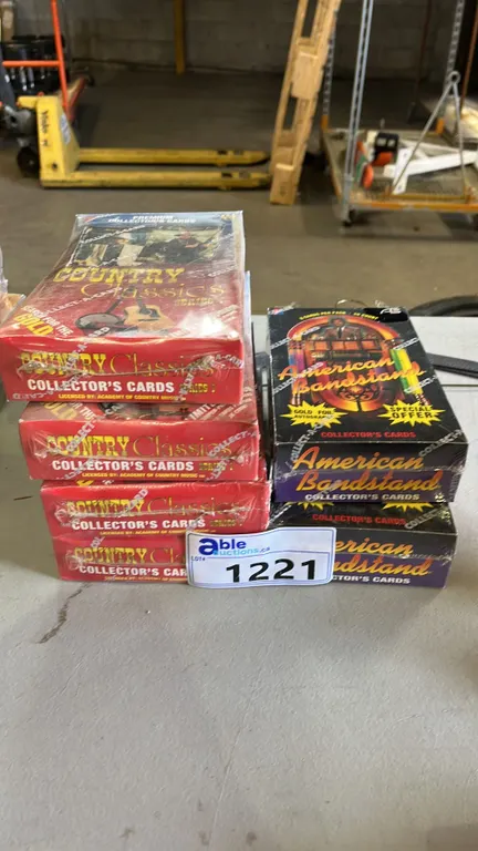 (6) *SEALED* VINTAGE BOXES OF COUNTRY CLASSICS COLLECTOR CARDS & AMERICAN BANDSTAND COLLECTOR CARDS
