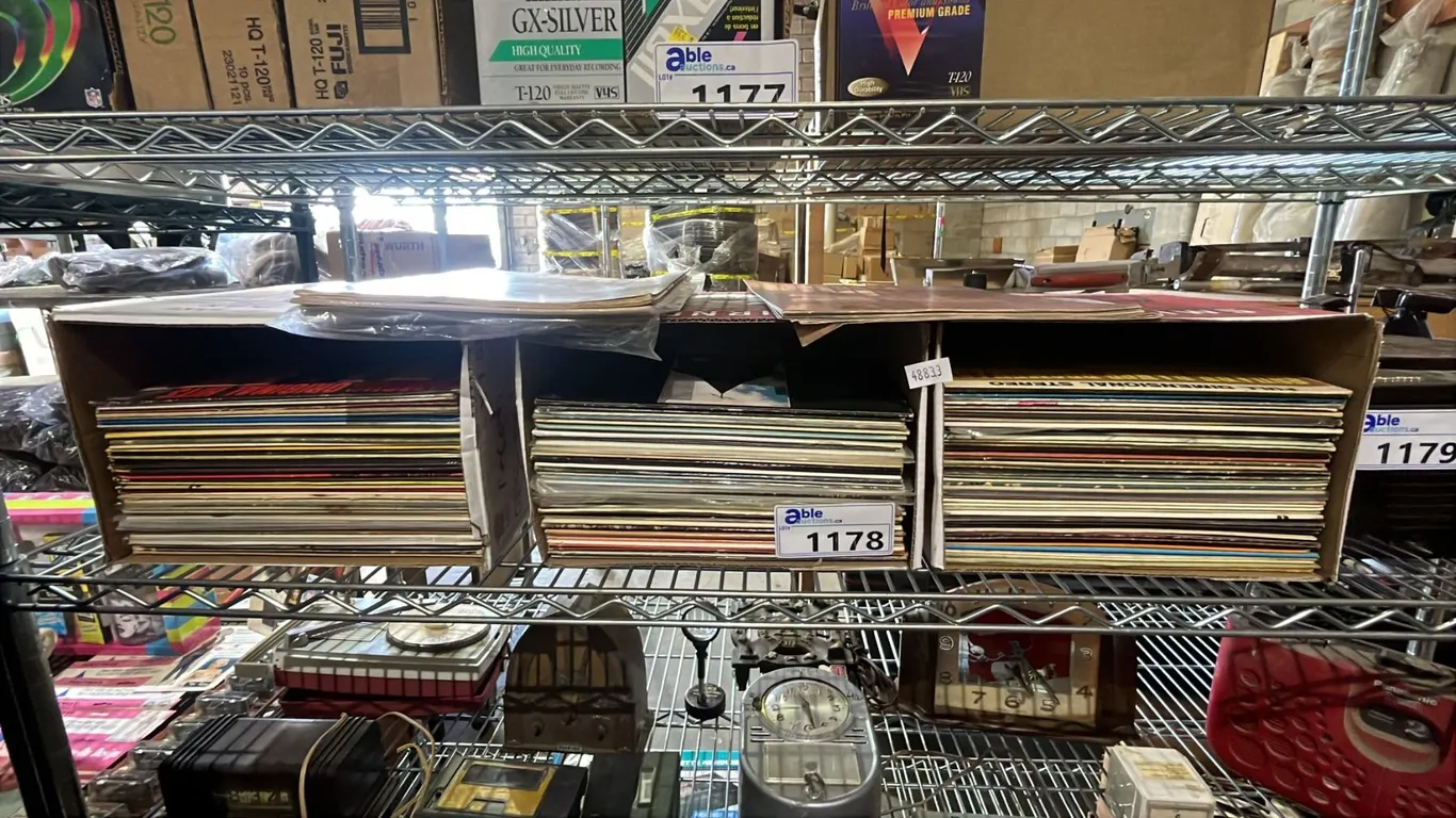(3) BOXES ASSORTED VINYL RECORDS