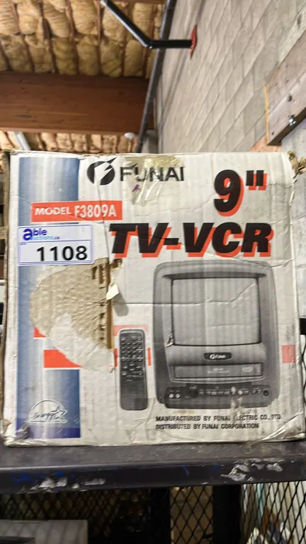 FUNAI 9" TV-VCR WITH REMOTE MODEL F3809A