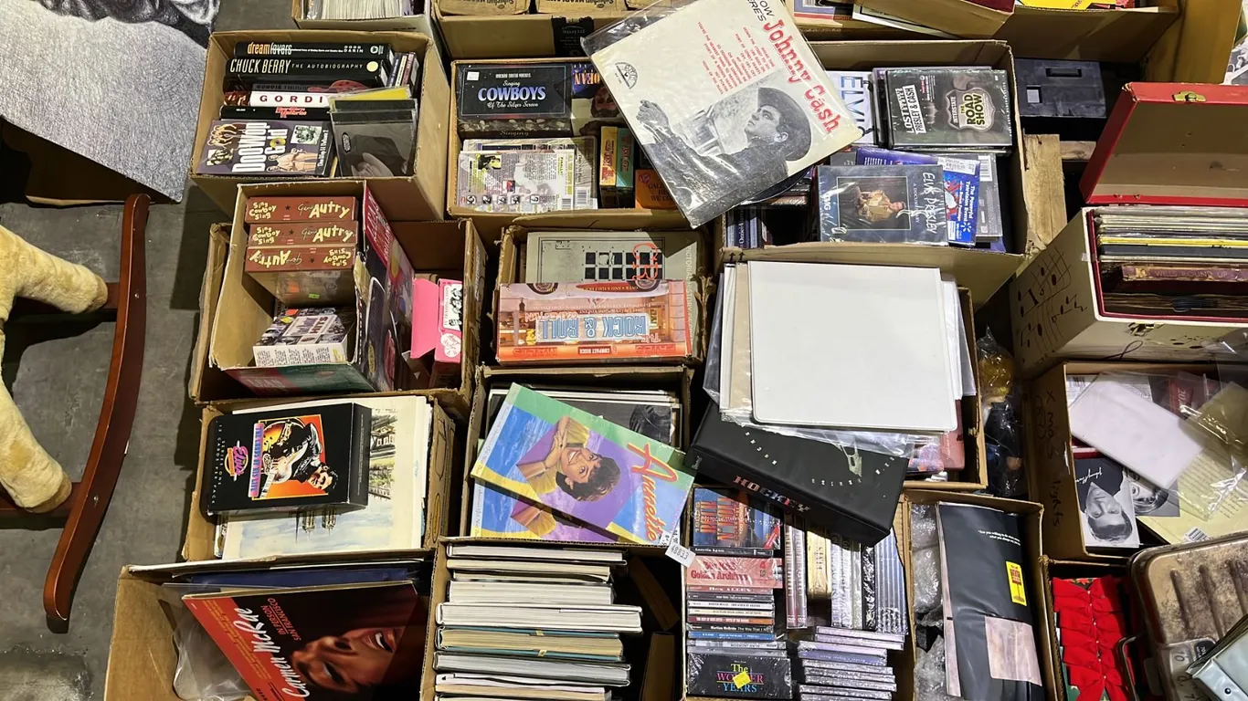 PALLET OF ASSORTED BOOKS, CDS, CASSETTES, DVDS AND MORE