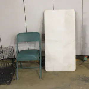 Projection Screen with Stand, Folding Table, Pet Crate, Folding Chair