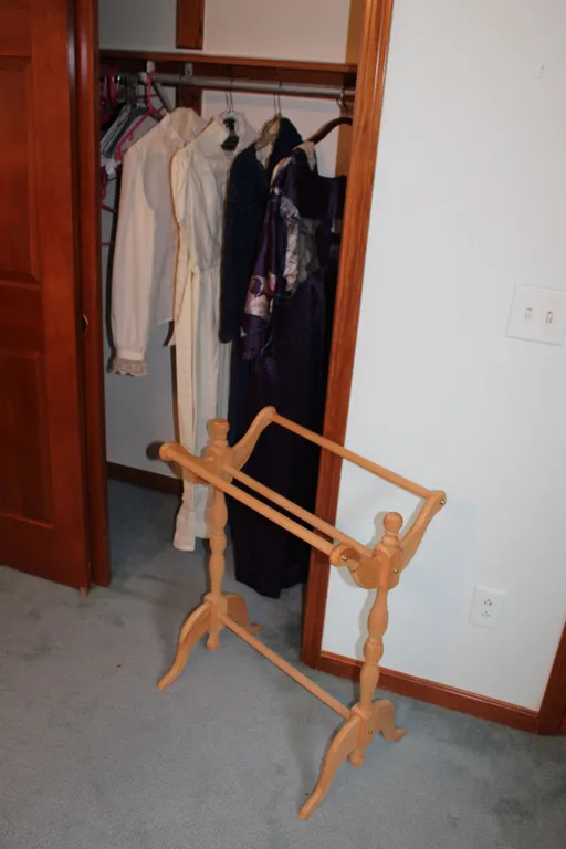 Ladies Clothing and Quilt Rack