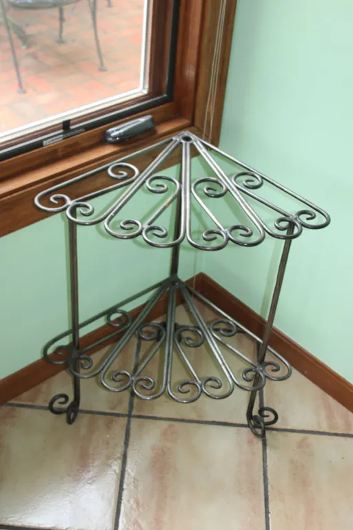 Iron Corner Plant Stand