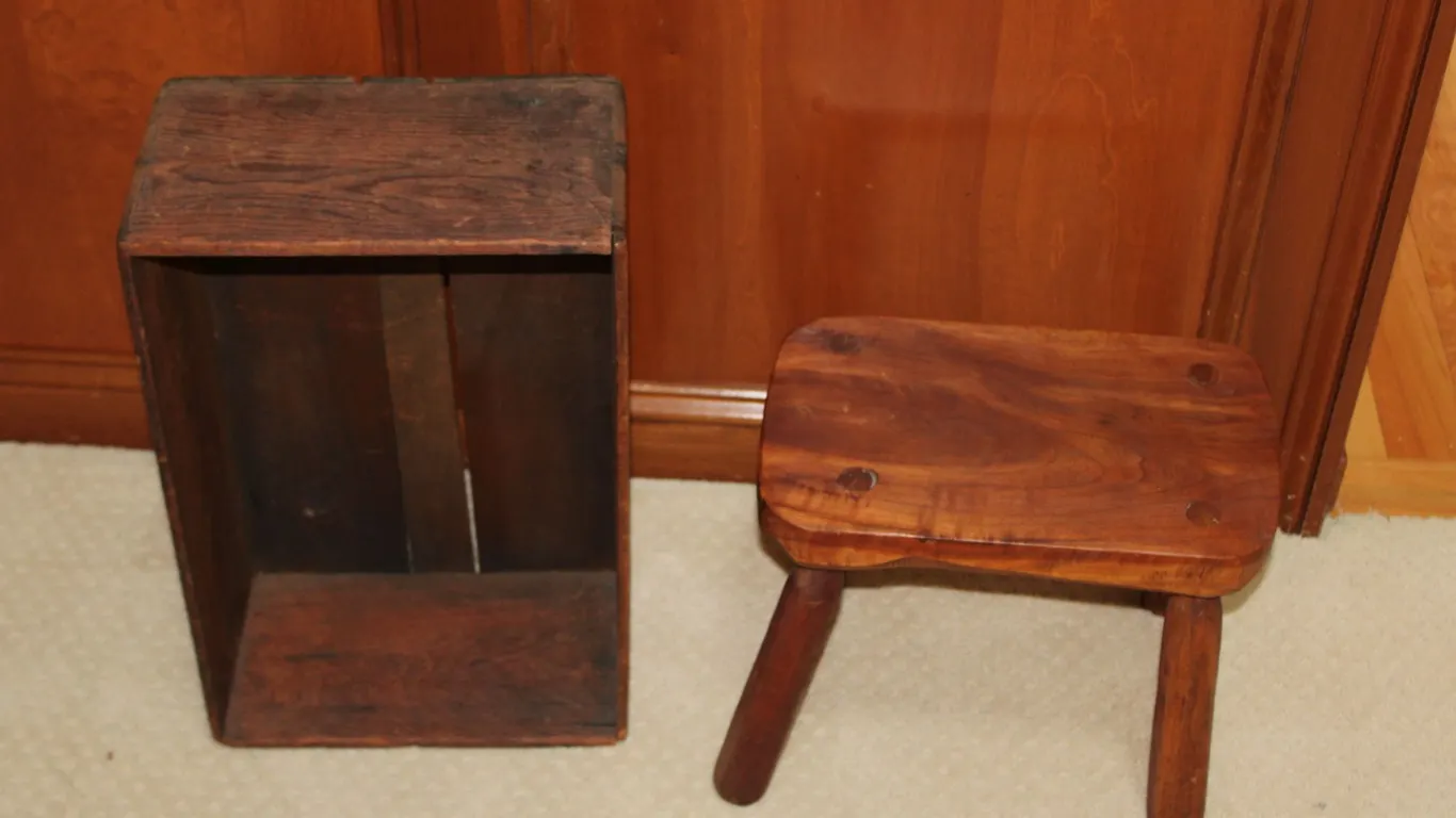 Stool and Crate