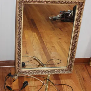 Wall Mirror and Art Light