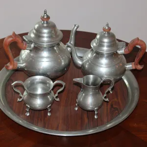 Kirk Stieff Williamsburg Pewter Tea Service