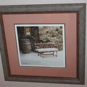 Richard Bollinger Winter Bench Wall Art