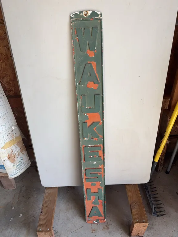 Waukesha Cast-Iron Sign