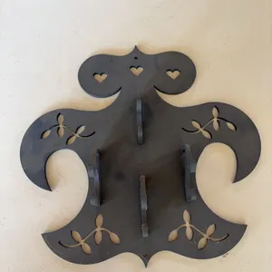 Decorative Steel Wall Hanging with Hooks