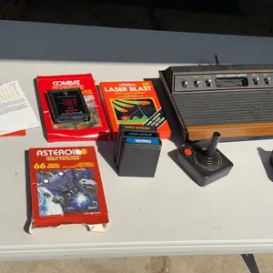 Atari Console and Six Games