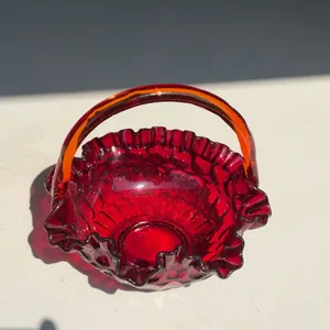 Fenton Ruby, Red Basket