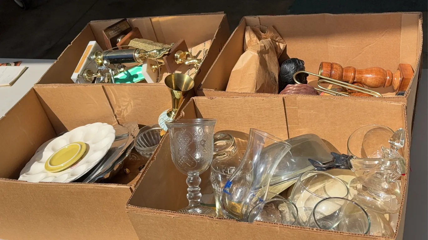 Four Boxes Miscellaneous Glassware