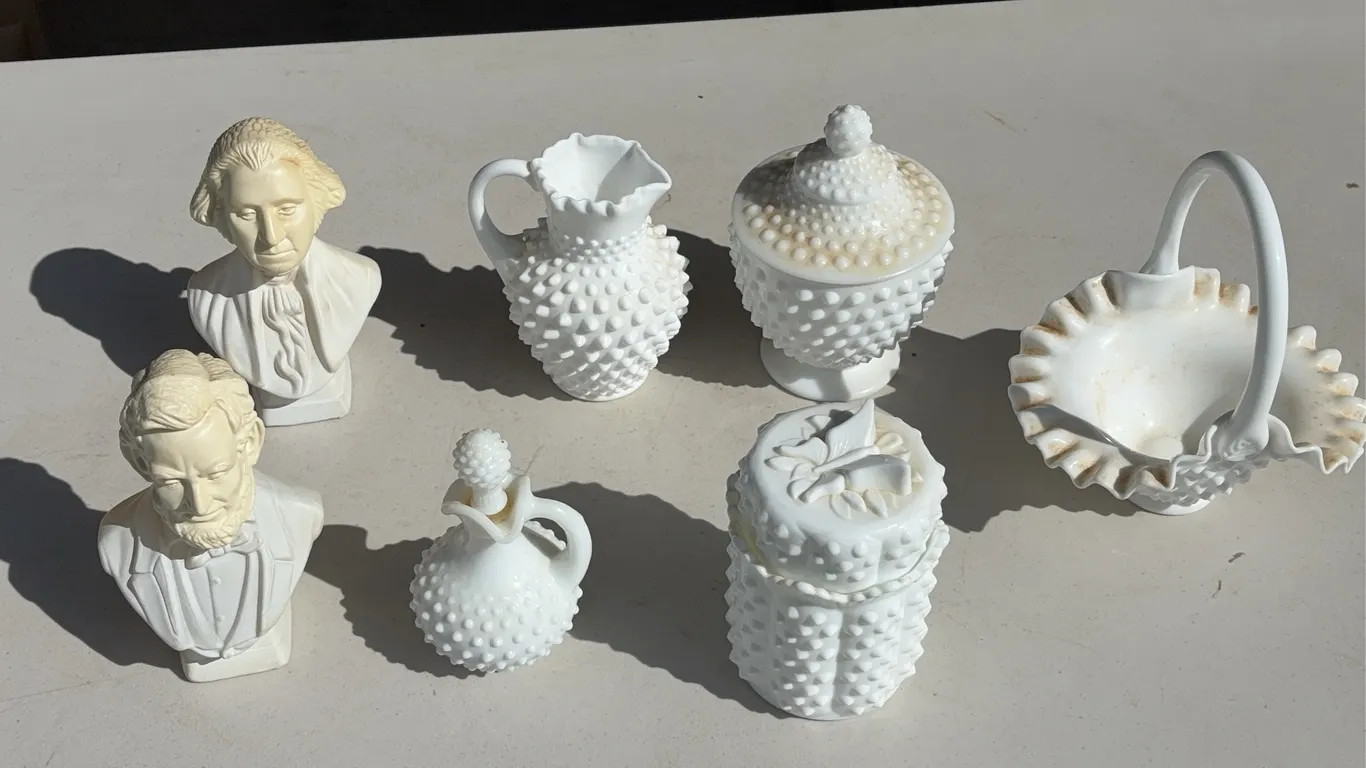 Milkglass Pieces, and More