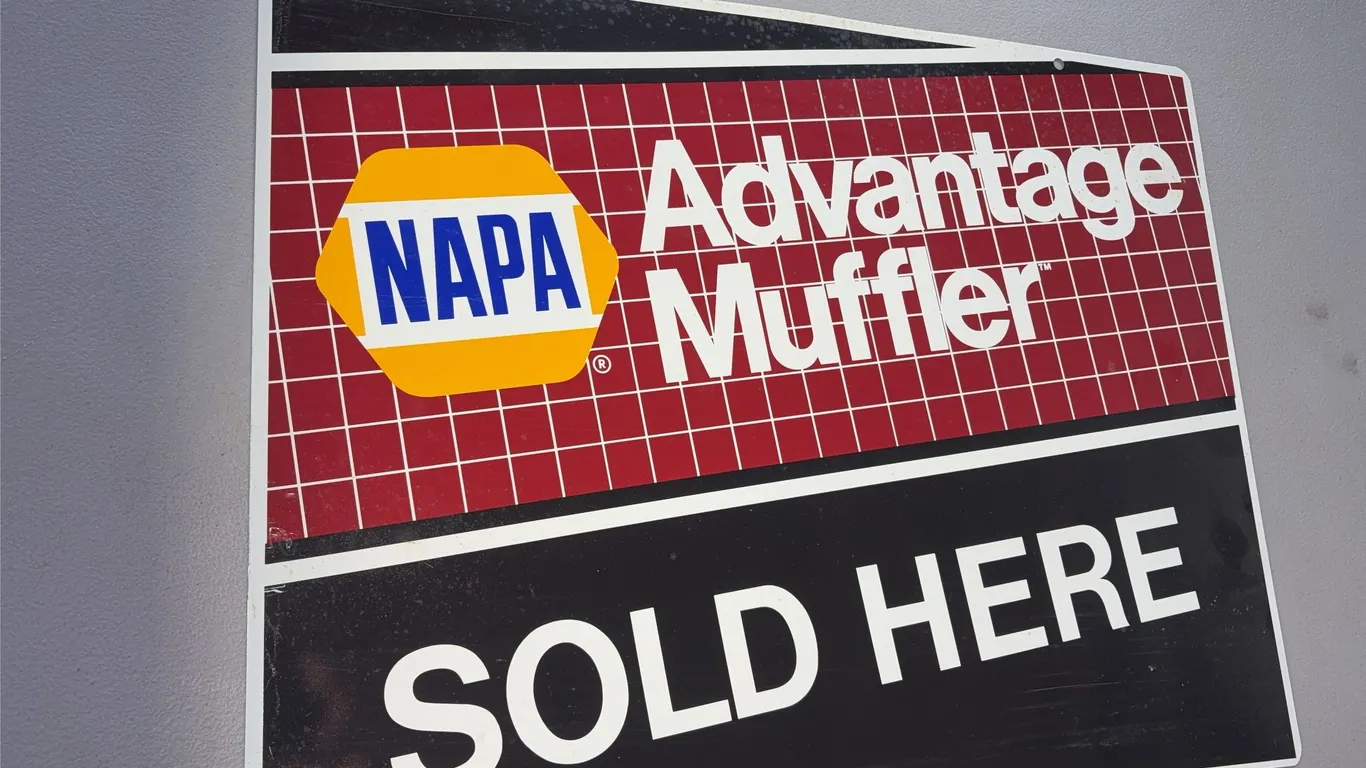 NAPA Muffler Sign Like New