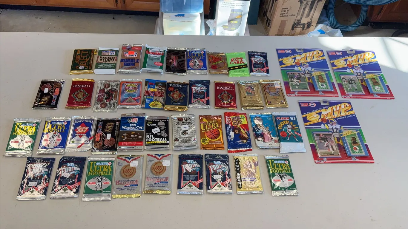 Sports Cards in Sealed Packages