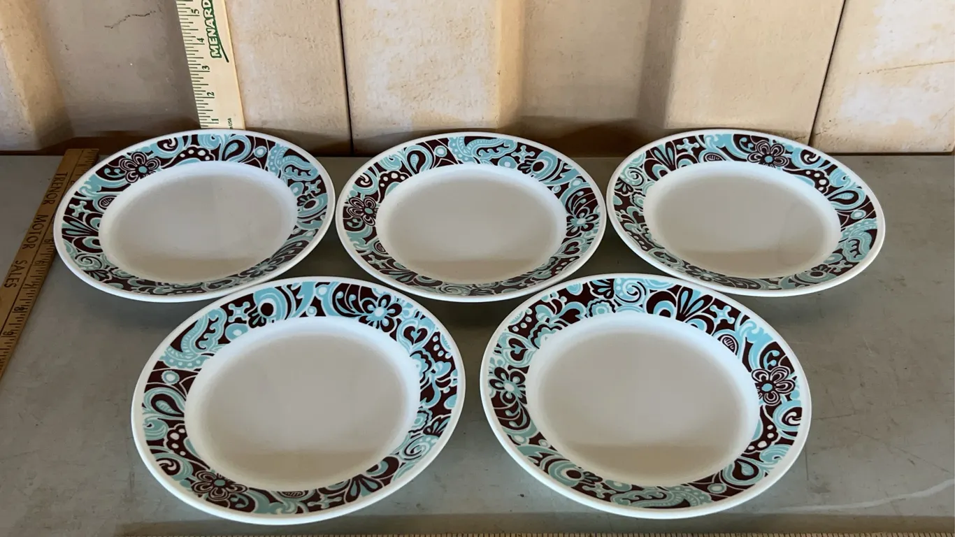 5 Corelle Vitrelle 2 Salad Plates 8.5"