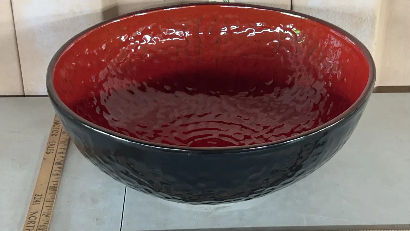 Large Noemi Ceramiche Centerpiece Bowl Handcrafted In Umbria, Italy 15.5"X5.75"