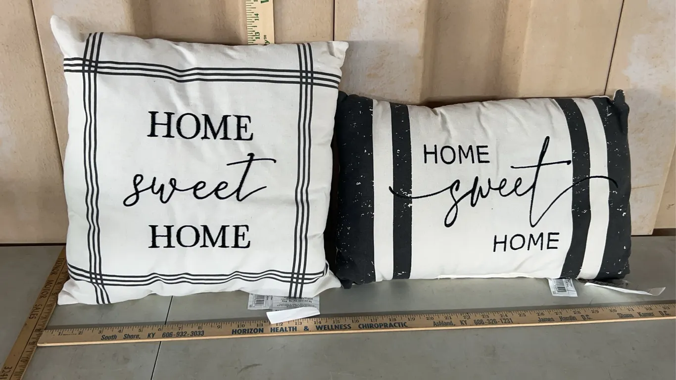 2 Home Sweet Home Decor Pillows